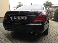 Limuzína Mercedes - Benz S Class Long černý k pronájmu